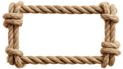 Twisted beige rope isolated on a white background png