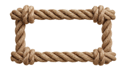 Straight rope isolated on transparent or white background, png