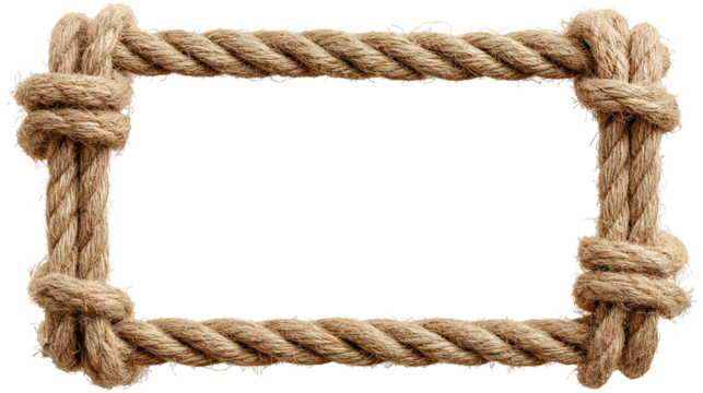 Twisted beige rope isolated on a white background png