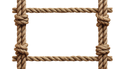 Twisted beige rope isolated on a white background png