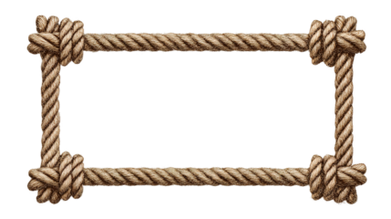 Twisted beige rope isolated on a white background png