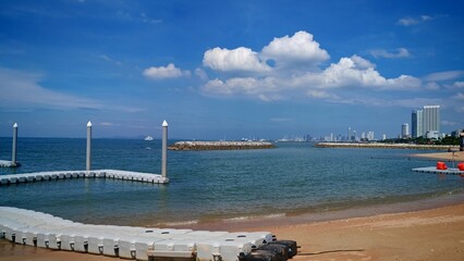 view of the sea from the pier