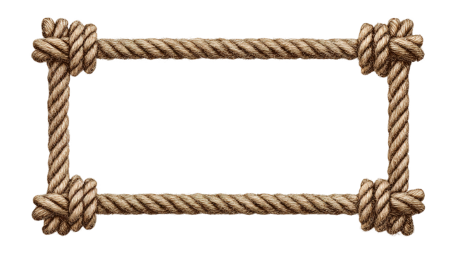 Twisted beige rope isolated on a white background png