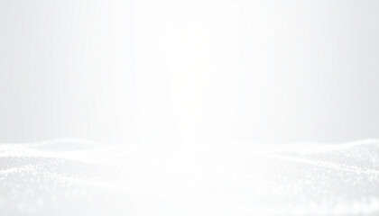 Minimalist abstract sparkle particle flow, glowing white gradient background, smooth dreamy light texture.