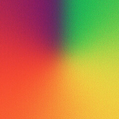 A playful burst of energy as colors blend in a spectrum of hope creating an imaginative rainbow landscape in grainy