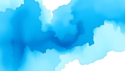 Blue Watercolor Abstract Background
