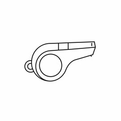 Outline of a sports whistle