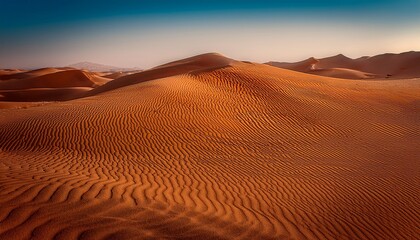 A Desert Landscape With Grains Of Sand Highly Detailed Textures Warm Monochromatic Colours