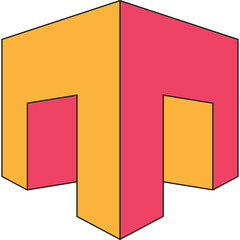 vector illustration of colorful book