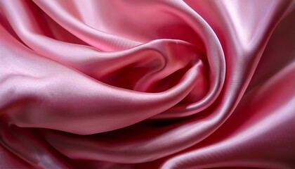 Elegant Abstract Three Dimensional Pink Rose Silk And Satin Fabric With Luxurious Velvet Texture Creates A Smooth Backdrop For Weddings Or Artistic Projects In Silky Waves