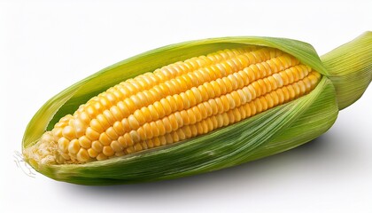 Fresh Corn Isolated On Transparent Background Png File