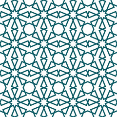 Seamless abstract geometric pattern in Islamic style