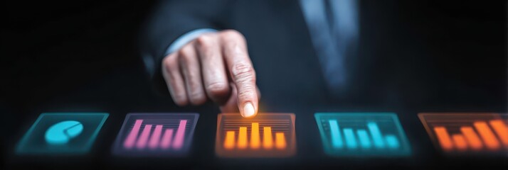 Visualization of efficiency growth with data input charts, staff operation indicators, and index systems that increase score metrics