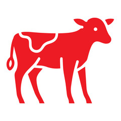 calf icon or logo symbol solid vector illustration 