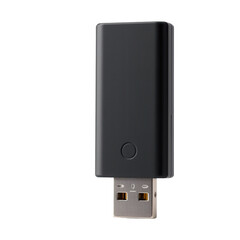 Black USB Adapter with Light Indicator for Charging and Data Transfer