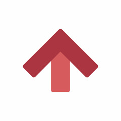 Bold Upload Arrow in Flat Style