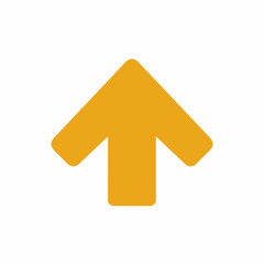 Bold Upload Arrow Flat Vector Icon