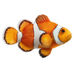 Fish Clown Isolated on Transparent Background. PNG