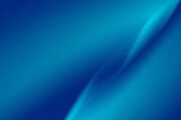 Abstract blue background. blue gradient and smooth texture. has light highlights or reflections like satin or polished metal surface. 