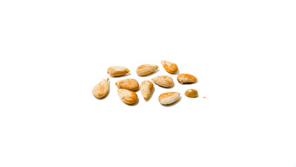 Rambutan Seeds Isolated on White Background