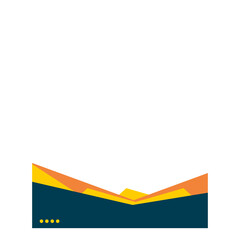 Modern Geometric Footer