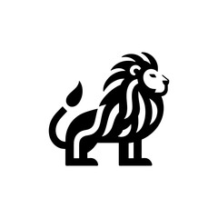 Stylized Regal Lion Vector Illustration for Logo Design