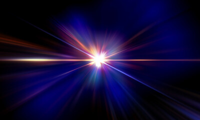 Glowing Radiant Light and Radiation Abstract Graphics