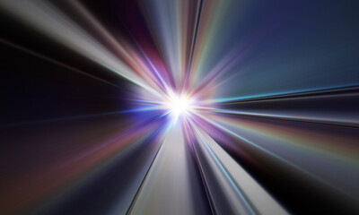 Glowing Radiant Light and Radiation Abstract Graphics
