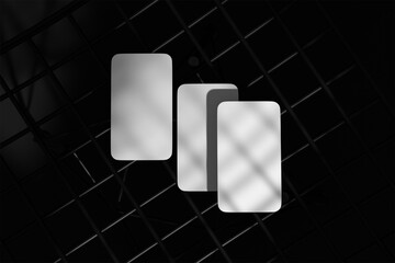 portrait business card in dark background mockup