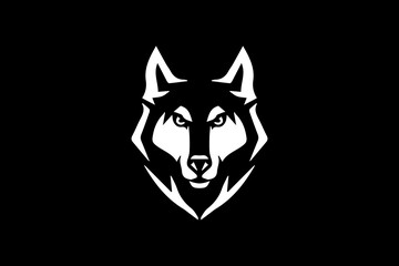 vector illustration of a wolf's head