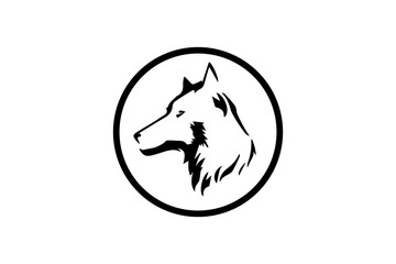 vector illustration of a wolf's head