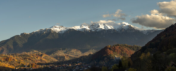 panoramic view of the mountains