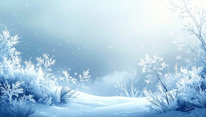 雪・霜・結露をモチーフにしたイラスト