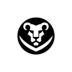 Bold Lion Crest Vector Emblem for Branding Purposes