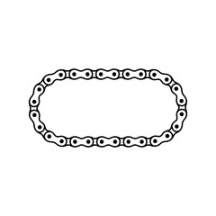 Motorcycle or bicycle chain vector illustration design
