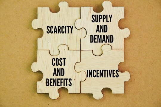 What are the 4 basic concepts of economics? The basic economic concepts are scarcity, supply and demand, cost and benefits, and incentives. Definition. Scarcity. Scarcity indicates the condition where