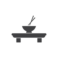 Bowl and Chopsticks Icon
