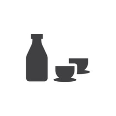 Bottle and cup icon