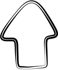 Arrows hand drawn. Sketch doodle style