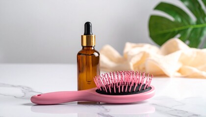 ヘアブラシと瓶