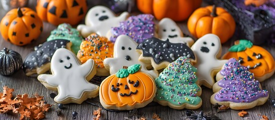 Festive Halloween Treats: Delicious sugar cookies and cupcakes for a spooky celebration