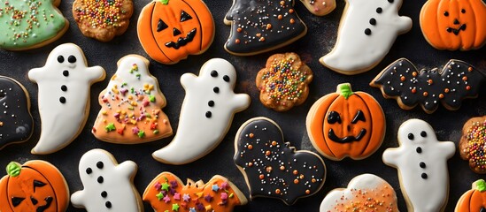 Festive Halloween Treats: Delicious sugar cookies and cupcakes for a spooky celebration