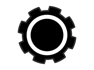 metal gears on white background 