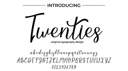 Twenties - Elegant Script Font for Smooth Handwritten Design and Creative Typography