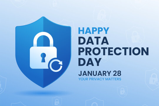 Data Protection Day Banner – Cyber Security Privacy Awareness January 28