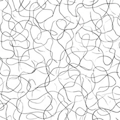 Intricate Chaotic Scribble Line Pattern Art