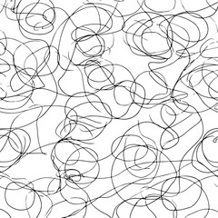 Abstract Chaos in Continuous Line Art