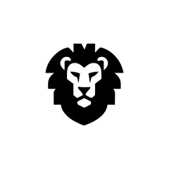 Geometric Lion Head Vector Logo Design for Business