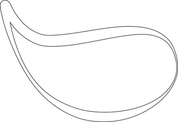 Handwritten speech bubbles linear style, dialogue, chat