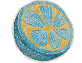 textured watercolor flower, vintage, sticker